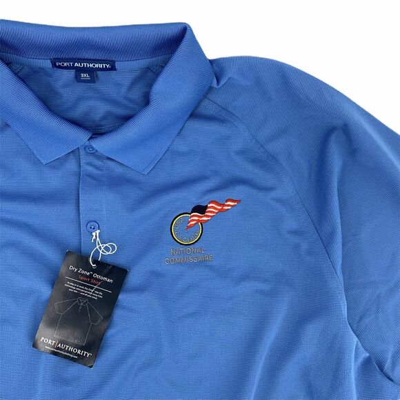 USA Cycling National Commissaire National Champions Blue Polo Shirt Mens Size 3X - Picture 1 of 8